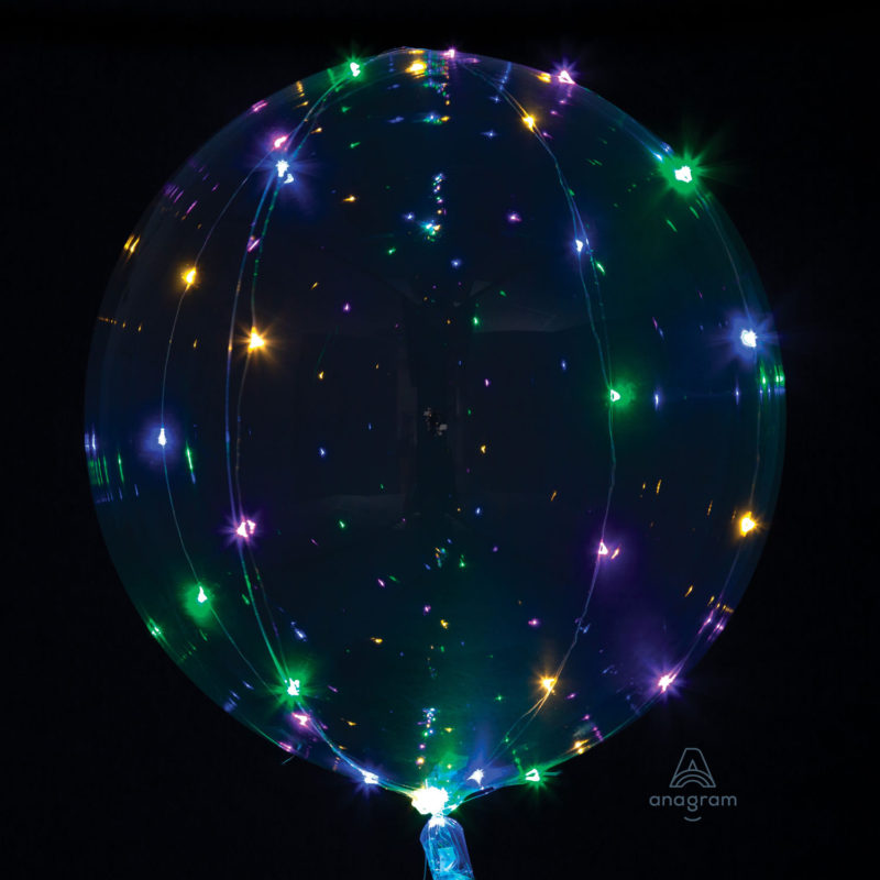 crystal clearz multi colour LED balloon