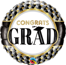 grad black & gold patterns 9" mini shape