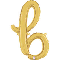 GOLD SCRIPT LETTER B
