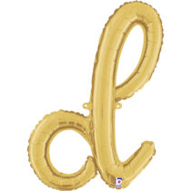 GOLD SCRIPT LETTER D