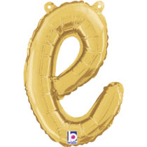 GOLD SCRIPT LETTER E