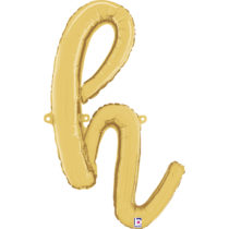 GOLD SCRIPT LETTER H