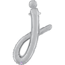 SILVER SCRIPT LETTER J