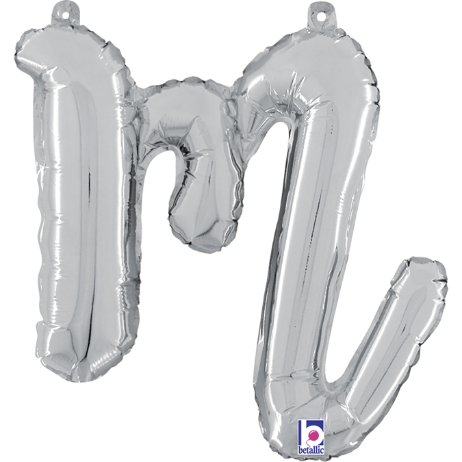 34713S-Letter-M-Script-Silver SILVER SCRIPT LETTER M