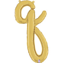 GOLD SCRIPT LETTER Q