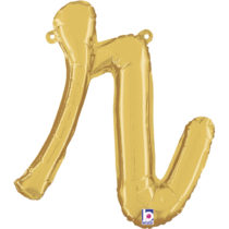 GOLD SCRIPT LETTER R
