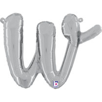 SILVER SCRIPT LETTER W