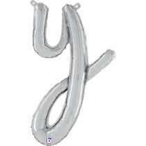 SILVER SCRIPT LETTER Y