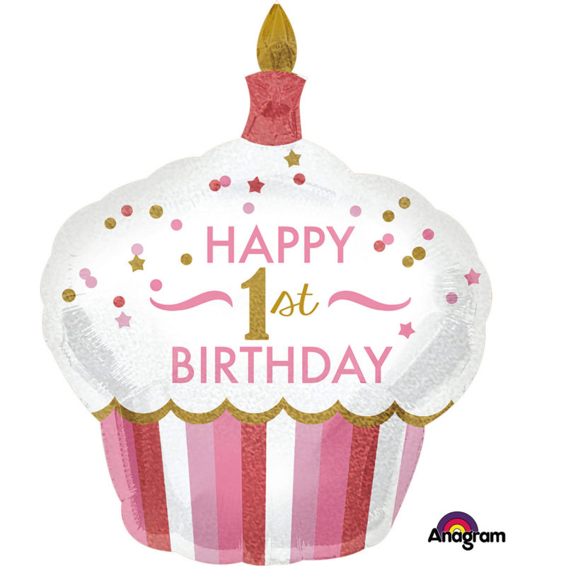 52507-3452201-1-3-1500+ 1st Birthday Cupcake Girl SuperShape