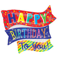 Happy Birthday To You Fun Flags SuperShape