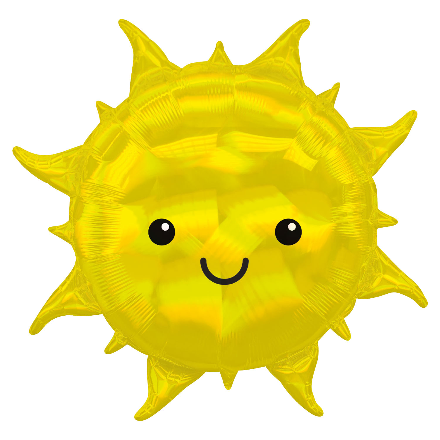 iridescent sun supershape foil balloon