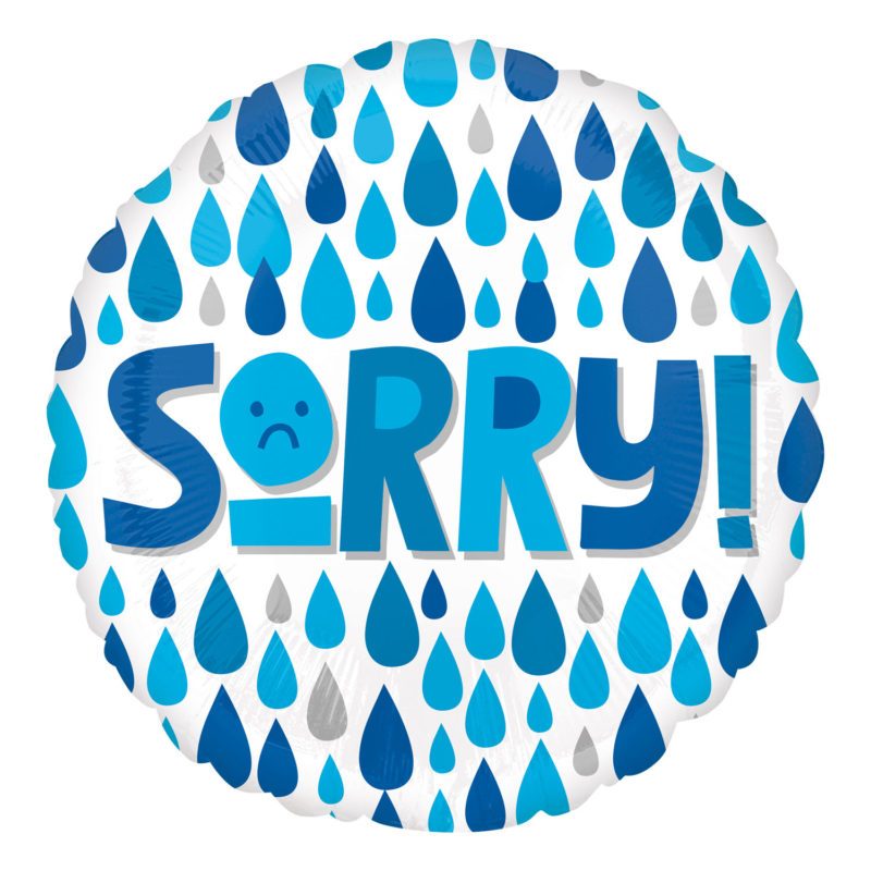 62997-4115401-1-3-1500+ Sorry Raindrops Standard XL Foil Balloons
