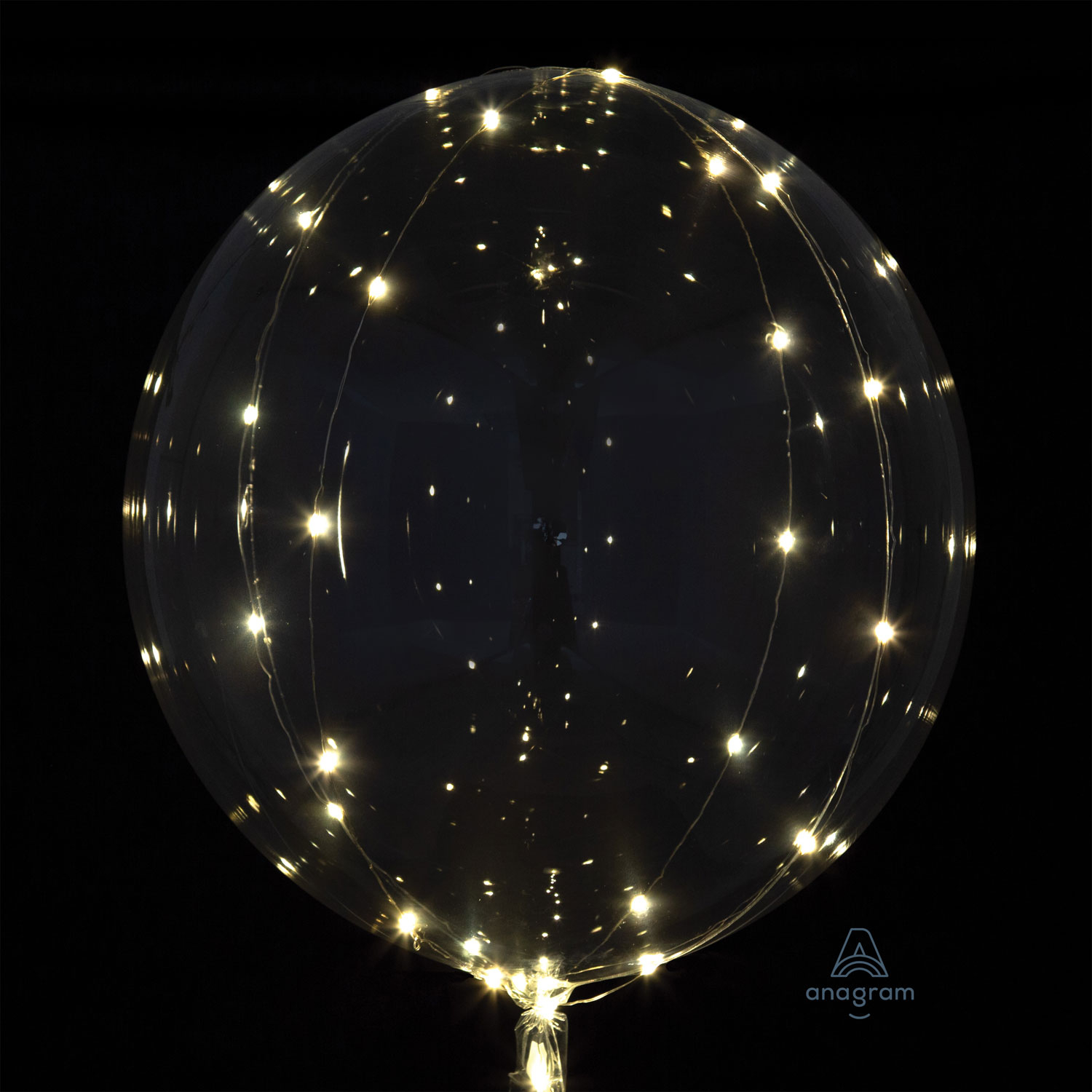63963-8284211-1-3-1500+ crystal clearz white led jumbo 18" balloon