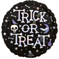 trick or treat iridescent standard foil balloon