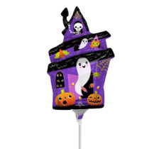halloween haunted house mini shape foil balloon