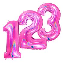 Pink - Holographic Jumbo Foil Numbers