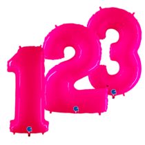 Pink - Neon Jumbo Foil Numbers