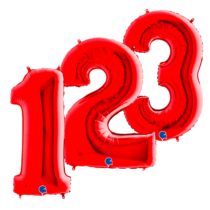 Red - Jumbo Foil Numbers