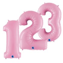 Pink - Pastel Jumbo Foil Numbers