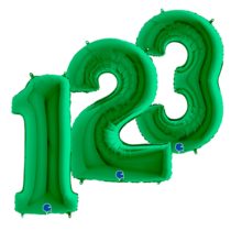 Green Jumbo Foil Numbers