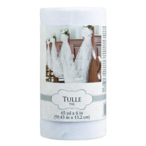 white tulle spool