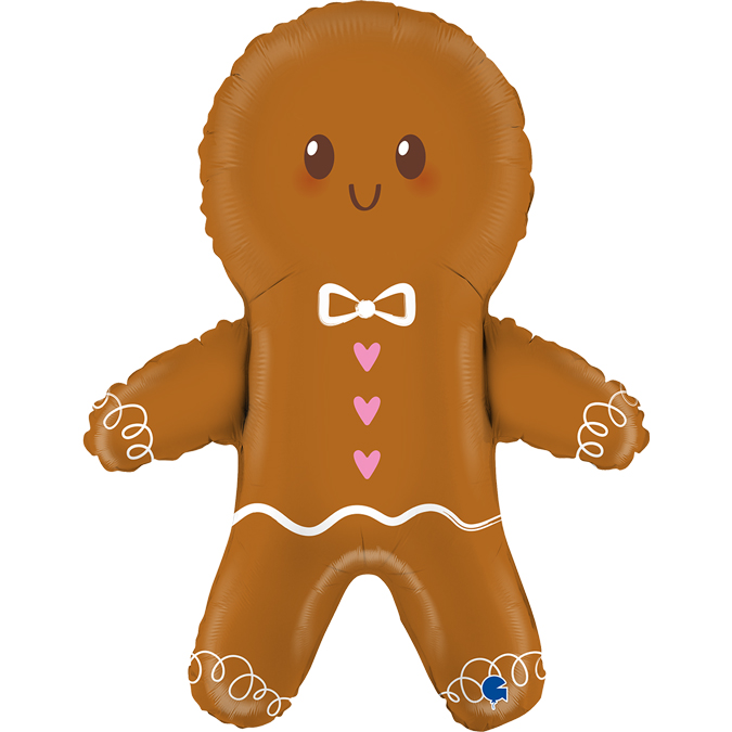 G72113-Cute-Gingerbread-Man cute gingerbread man shape foil balloon