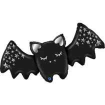 sparkling bat shape foil balloon