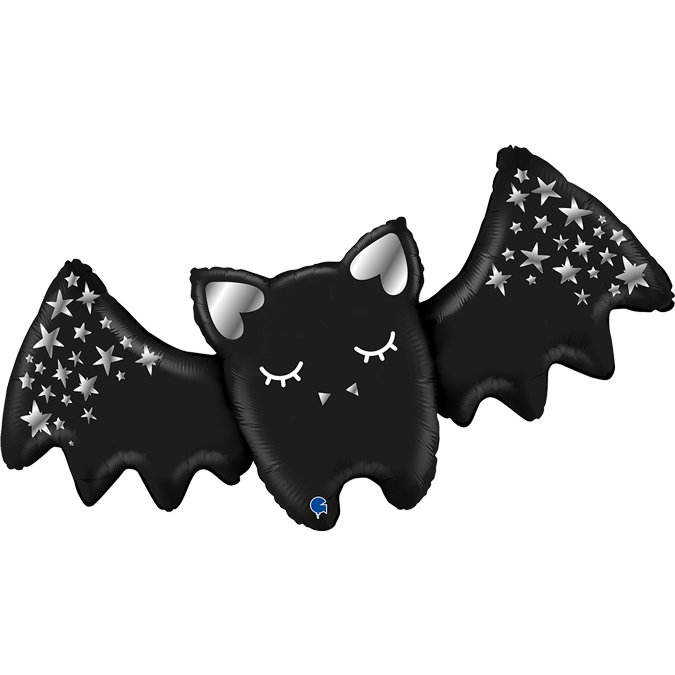 G72115-Sparkling-Bat sparkling bat shape foil balloon