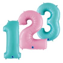 Pastel Grabo Jumbo Foil Numbers