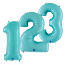 Blue- Pastel Jumbo Foil Numbers
