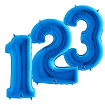Blue Jumbo Foil Numbers