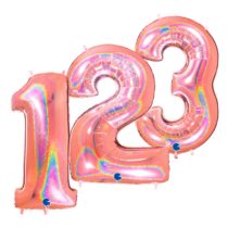 Rose Gold - Holographic Jumbo Foil Numbers