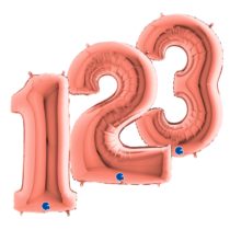 Rose Gold Jumbo Foil Numbers