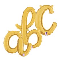 Gold Script Letters