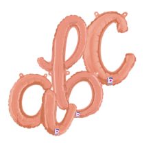 Rose Gold Script Letters