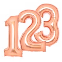 Rose Gold Anagram Jumbo Foil Numbers