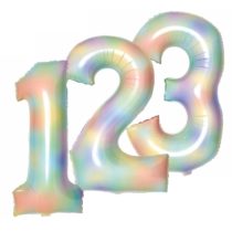 Rainbow Jumbo Foil Numbers