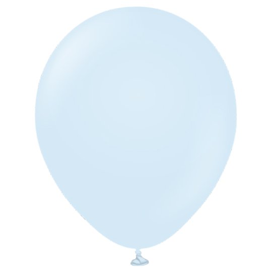 12" macaron baby blue latex