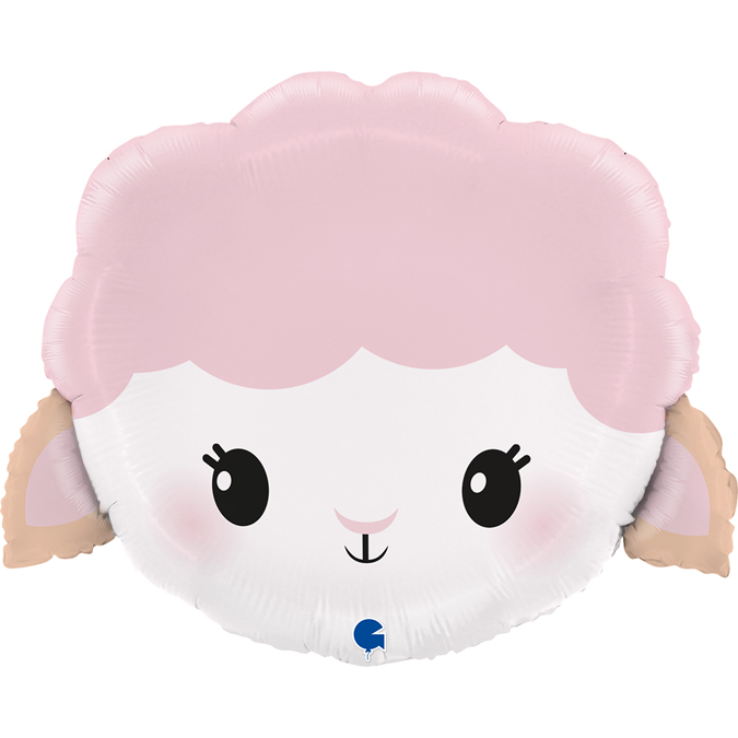 cute pastel pink sheep