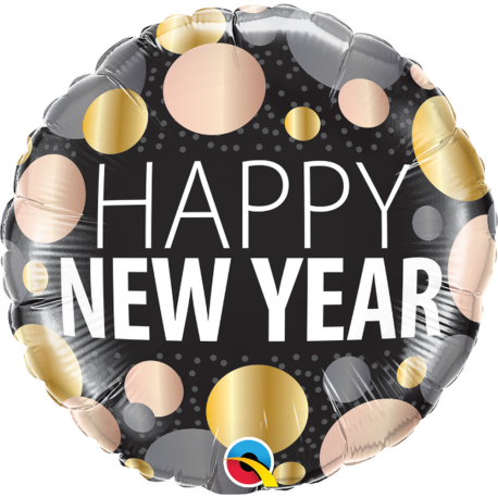 happy new year dots