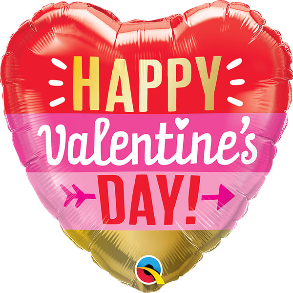 16696 HAPPY VALENTINES DAY ARROW & STRIPES
