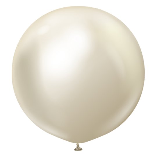 24" mirror white gold