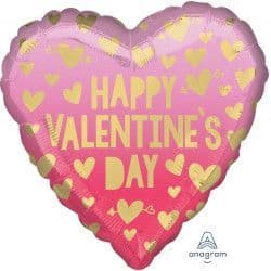 4050501 happy valentines day pink & gold