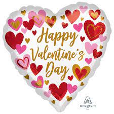Happy Valentines Day hearts & script 4059001