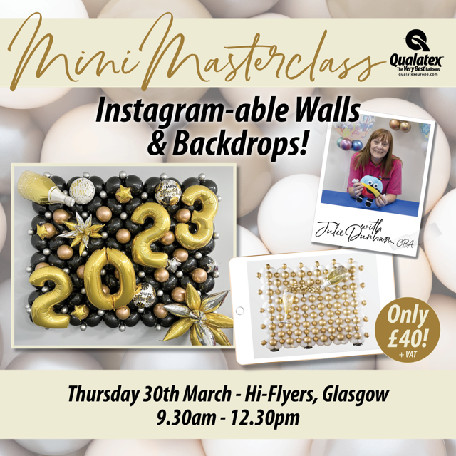 Glasgow Hi Flyers 30th March AM 30/3/23 | INSTAGRAM-ABLE WALLS AND BACKDROPS | QUALATEX