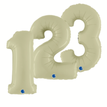 Green - Olive Jumbo Foil Numbers