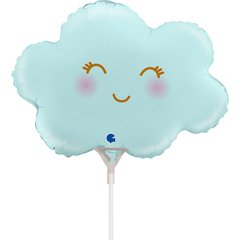 G72157 blue satin pastel blue cloud mini shape grabo wholesale
