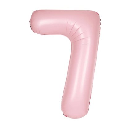 pink pastel unique number 7