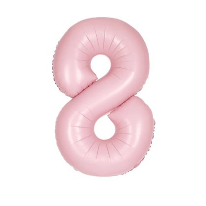 pastel pink number 8 unique