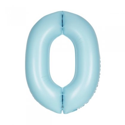 pastel blue number 0 unique